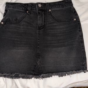 Wild Fable Black Jean Skirt